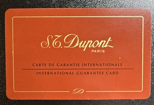 S. T. Dupont Garantía Blanco (No Llenado) para Mechero - Imagen 1 de 2
