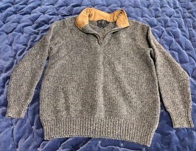 Pendleton Washable Wool 1/4 Zip Sweater Mens Sz Medium Knit Long Sleeves - Image 1 of 4