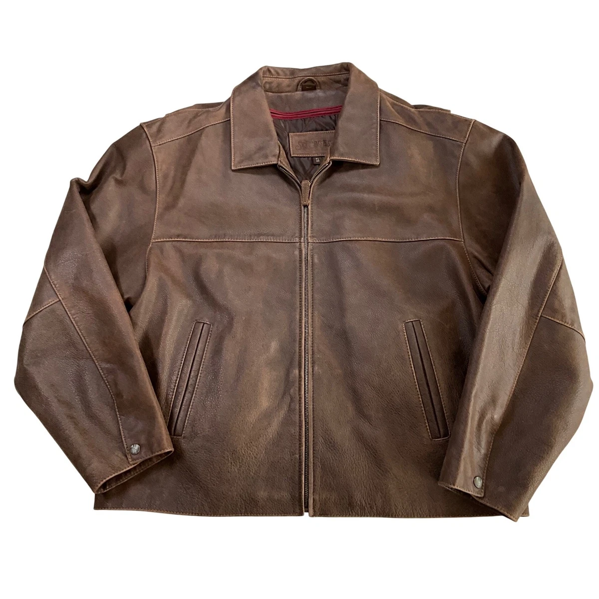St. John's Bay Leather Outer Shell Coats, Jackets & Vests for Men