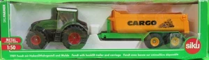 SIKU 1989 Fendt 936 con gancio sollevatore telaio e dumper Joskin 1:50 nuovo imballato - Foto 1 di 4
