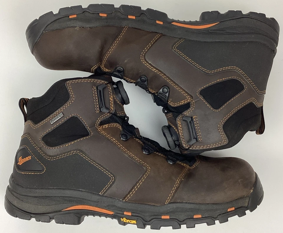 Danner Vicious BOA Men's 4.5" Leather GTX Comp Toe Work Boots Brown Size 12 EE - Image 1 of 4