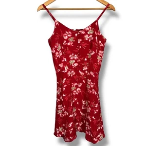 Vintage Banana Republic Red Floral Dress - Picture 1 of 8
