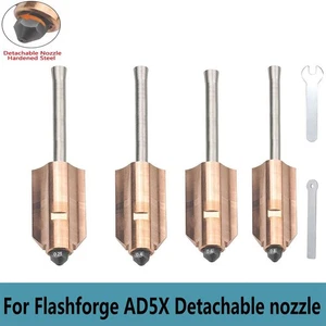 Hardened Steel 0.25mm-0.8mm Quick-Swap Nozzle Hotend kit For Flashforge AD5X - Picture 1 of 18