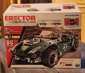 ERECTOR ROADSTER BY MECCANO  5-In-1 BUILDING KIT #6044788 NEW - Picture 1 of 3