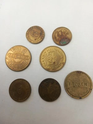 Joblot Collection Of Old Tokens - Image 1 of 2
