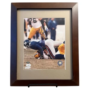 Michael Strahan NFL NY Giants Sack Record Autographed Framed Photo 14x17 COA JSA - Picture 1 of 14