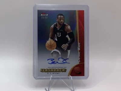 2024-25 Topps Finest Basketball Flashback Autograph Dwayne Wade #25 - Image 1 of 3