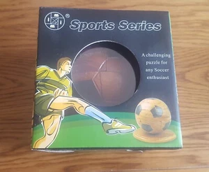 Sports Series wooden soccer ball novelty puzzle new with marked packaging - Picture 1 of 6