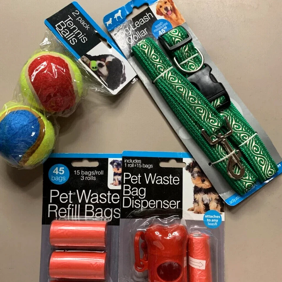 Dog Walking Bundle Poop Bags And Holder And Dog Balls Foto 1 de 1
