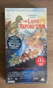 The Land Before Time McDonald's 1994 Promotional VHS New Factory Sealed - Picture 1 of 6
