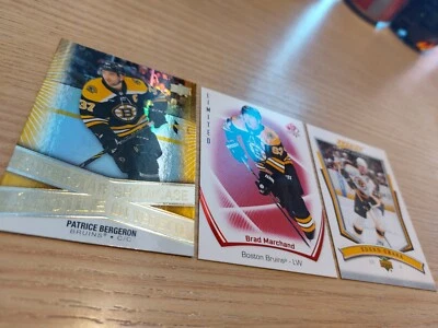 Bergeron + Marchand SP + Chara Cards Lot Boston Bruins  - Image 1 of 2