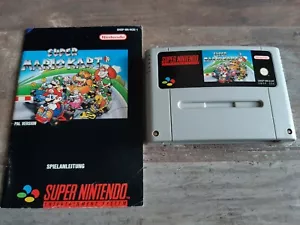 Super Mario Kart SNES + ANLEITUNG Super Nintendo GETESTET - Bild 1 von 5