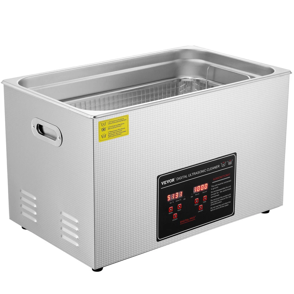 VEVOR KZ-D30 30L Ultrasonic Cleaner with Digital Timer & Heater - SXCSBQXJ30L004J75