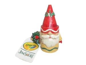 Crayola Jim Shore Trimmed in Color Gnome Holding Wreath Figurine New in Box - Picture 1 of 10