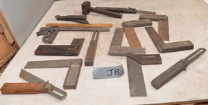 14 marking gauges squares Stanley & more collectible cabinet maker tool lot J8 - Imagen 1 de 12