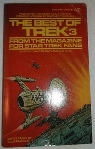 THE BEST OF TREK #3 STAR TREK PAPERBACK VINTAGE WALTER IRWIN GENE RODDENBERRY - Picture 1 of 3