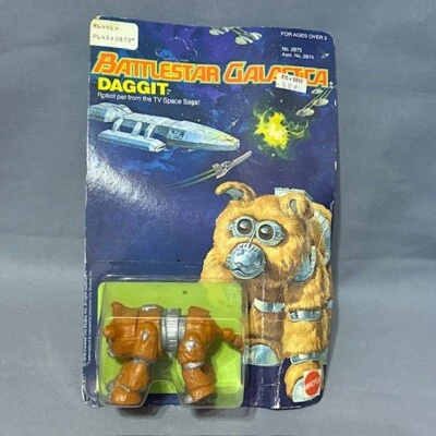 Battlestar Galactica Daggit Robot Dog Vtg Mattel Figure Toy MOC 1978 UNPUNCHED - Image 1 of 4