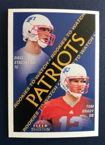 2000 Fleer Tradition - Rookies to Watch #352 Tom Brady. GOAT. 4 SHARP CORNERS! - Picture 1 of 2