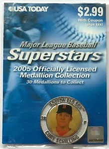 CURT SCHILLING 2005 MLB Superstars Medallion Coin BOSTON RED SOX *Free Shipping* - Picture 1 of 2