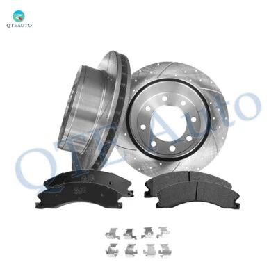 6 rotores de freno ranurados perforados traseros 330 mm - pastillas de freno para GMC Savana 3500 2009-2016 Foto 1 de 4