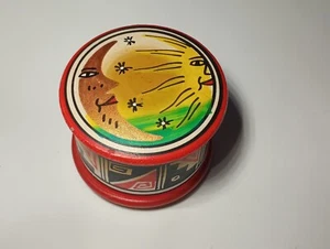 Handbemalter Terrakotta Schmuck Schmuck Behälter - Bild 1 von 6