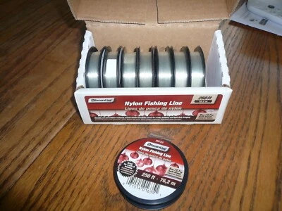 Box Of 8 Secure Line 6 Lb Test Nylon Clear Line,  Fishing Line 250 Ft. Each Roll - Image 1 of 3