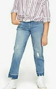 NEW!  Justice. ~ GIRLS SIZE 7 Destructed Girlfriend Jeans NWT - Picture 1 of 5