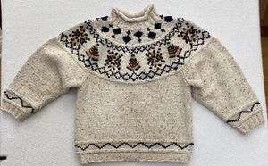 the weathervane Sweater Vintage Women's Small Pullover Wool/ Acrylic Beige - Picture 1 of 9