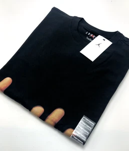 *NEW* Men's NIKE AIR JORDAN FLIGHT MVP RINGS CREW TEE BLACK (HJ2322 010) 👍 - Picture 1 of 5