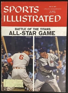 Ted Williams Sports Illustrated 7/8/1957 Label Baseball Stan Musial Magazine - Picture 1 of 4