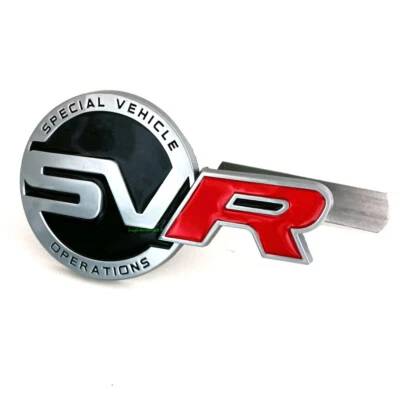 Metal 3D SVR Car Front Hood Grill Grille Emblem Badge Stickers Sport Decal - Imagem 1 de 4
