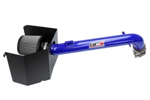 HPS Performance 827-169BL Shortram Air Intake Kit + Heat Shield Blue Short Ram - Picture 1 of 4