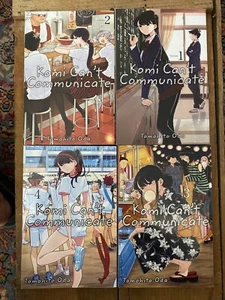 Komi Can’t Communicate By Tomohito Oda Book Lot Volt 1-4 English - Picture 1 of 3