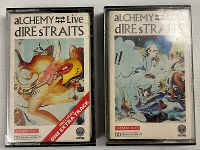 Dire Straits Alchemy Live Music Cassette 2x Tape 818 243-4 Vertigo 1984 Chrome - Image 1 of 4