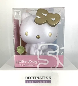 Hello Kitty Ltd Ed Gold SquiSHU JUMBO Squishy 50th Anniversary Boxed Numbered - Picture 1 of 7