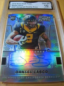 DANIEL LASCO SAINTS 2016 PRIZM DRAFT PICKS AUTO PRIZM ROOKIE RC # 187 GRADED 10 - Bild 1 von 1
