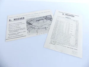 A.MUZARD FASCICULE / BROCHURE LISTE PRIX - Foto 1 di 1