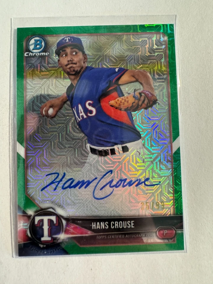 K196,639 - 2018 Bowman Chrome Mega Box Auto Green #BMAHC Hans Crouse #/99 - Image 1 of 1