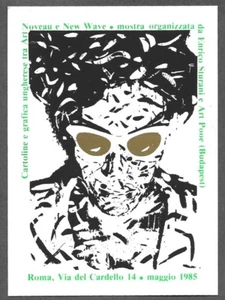 Enrico Sturani Postkarte 1985 - Ausstellung (Italien) über Ungarn Grafik - Bild 1 von 2