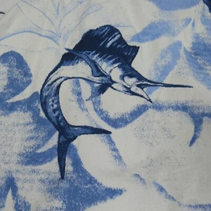 Columbia PFG Shirt Mens Large Blue Marlin Fish Print Hawaiian Vented Button Up - Picture 1 of 12