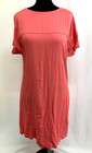 Marks & Spencer Shift Dress Coral Pink Raglan Short Sleeve Women's UK10 NWT L848