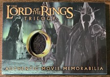 2004 LORD OF THE RINGS TRILOGY CHROME WITCH-KINGS ROBE MATERIAL COSTUME CARD