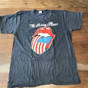 Maglia Vintage Rolling Stones North American Tour 1981 Rock T Band Mick Jager XL - Foto 1 di 8