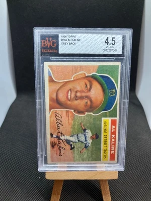 Al Kaline 1956 Topps VINTAGE GREY BACK #20A BVG 4.5 GRADED HOF Mr. Tiger👀🐅⚾️🔥 - Image 1 of 2