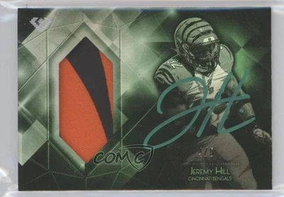 2015 Topps Diamond Auto Patch Green Ink /5 Jeremy Hill #DAPC-JH Patch Auto - Image 1 of 2