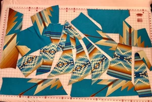 New Pendleton Wool blanket fabric remnants - Pagosa Springs - appx 1.7 lb - Picture 1 of 4