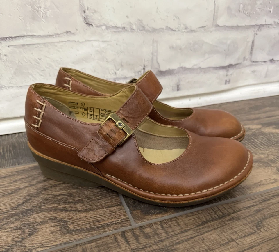 Dr. Martens Women’s 8 Athena Mary Jane 11983 Brown Leather Shoe Rare y2k - Image 1 of 4