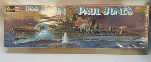 Vintage 1971 Revell USS John Paul Jones Navy Destroyer Model Kit H-309 Sealed - Picture 1 of 2