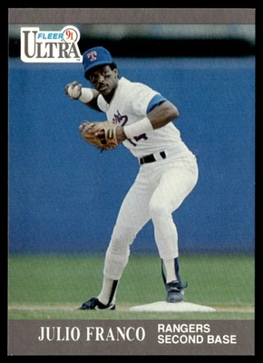 1991 Ultra Julio Franco Texas Rangers #348 - Image 1 of 2