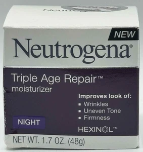 Crema hidratante reparadora Neutrogena Triple Age ~ NOCHE ~ 1,7 OZ ~ ENVÍO RÁPIDO - Imagen 1 de 4